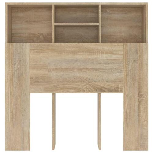 Sengegavl med opbevaring 100x19x103,5 cm sonoma-eg