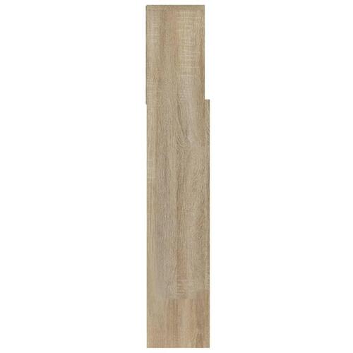 Sengegavl med opbevaring 100x19x103,5 cm sonoma-eg