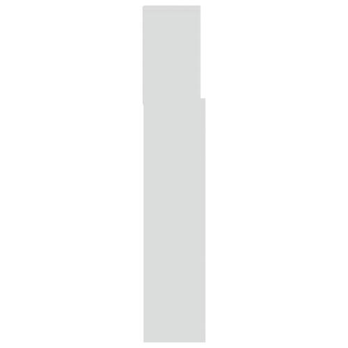 Sengegavl med opbevaring 120x19x103,5 cm hvid
