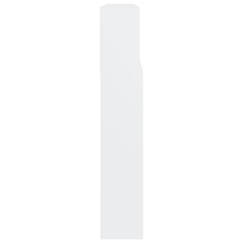 Sengegavl med opbevaring 220x19x103,5 cm hvid