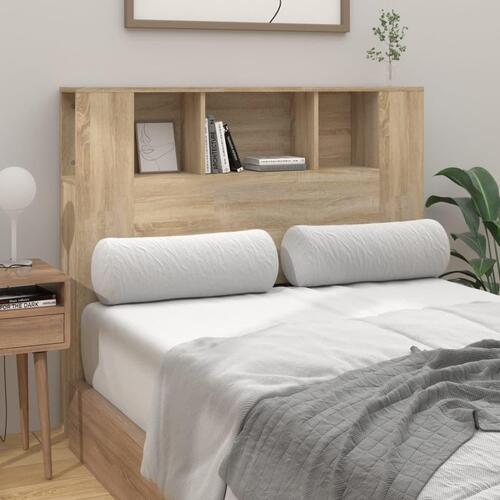 Sengegavl med opbevaring 120x18,5x102,5 cm sonoma-eg