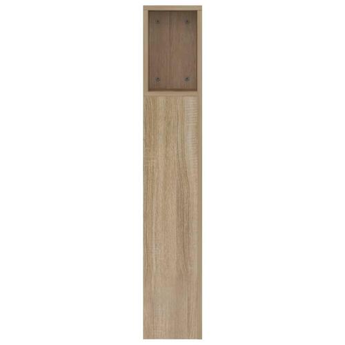 Sengegavl med opbevaring 160x18,5x104,5 cm sonoma-eg