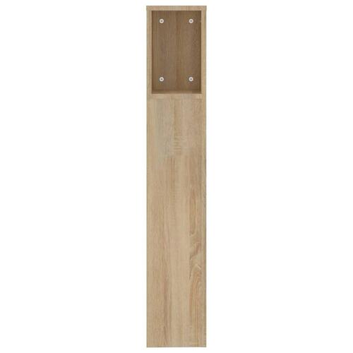 Sengegavl med opbevaring 200x18,5x104,5 cm sonoma-eg