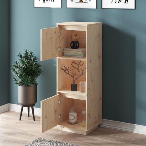 Højskab 38x35x117 cm massivt fyrretræ