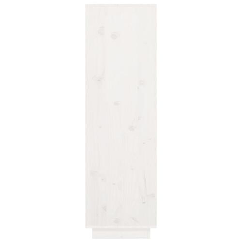 Højskab 38x35x117 cm massivt fyrretræ hvid
