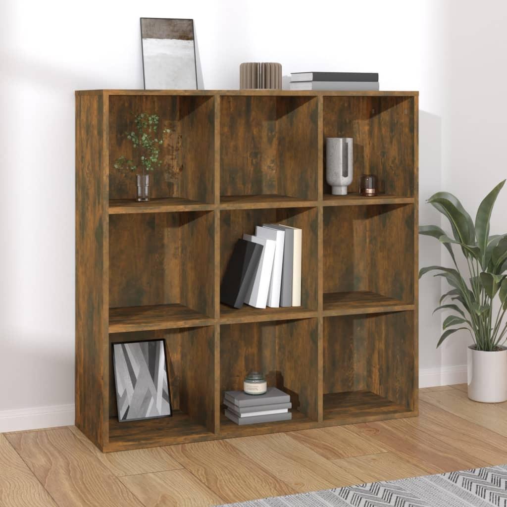 Bogreol 98x29x97,5 cm røget egetræsfarve