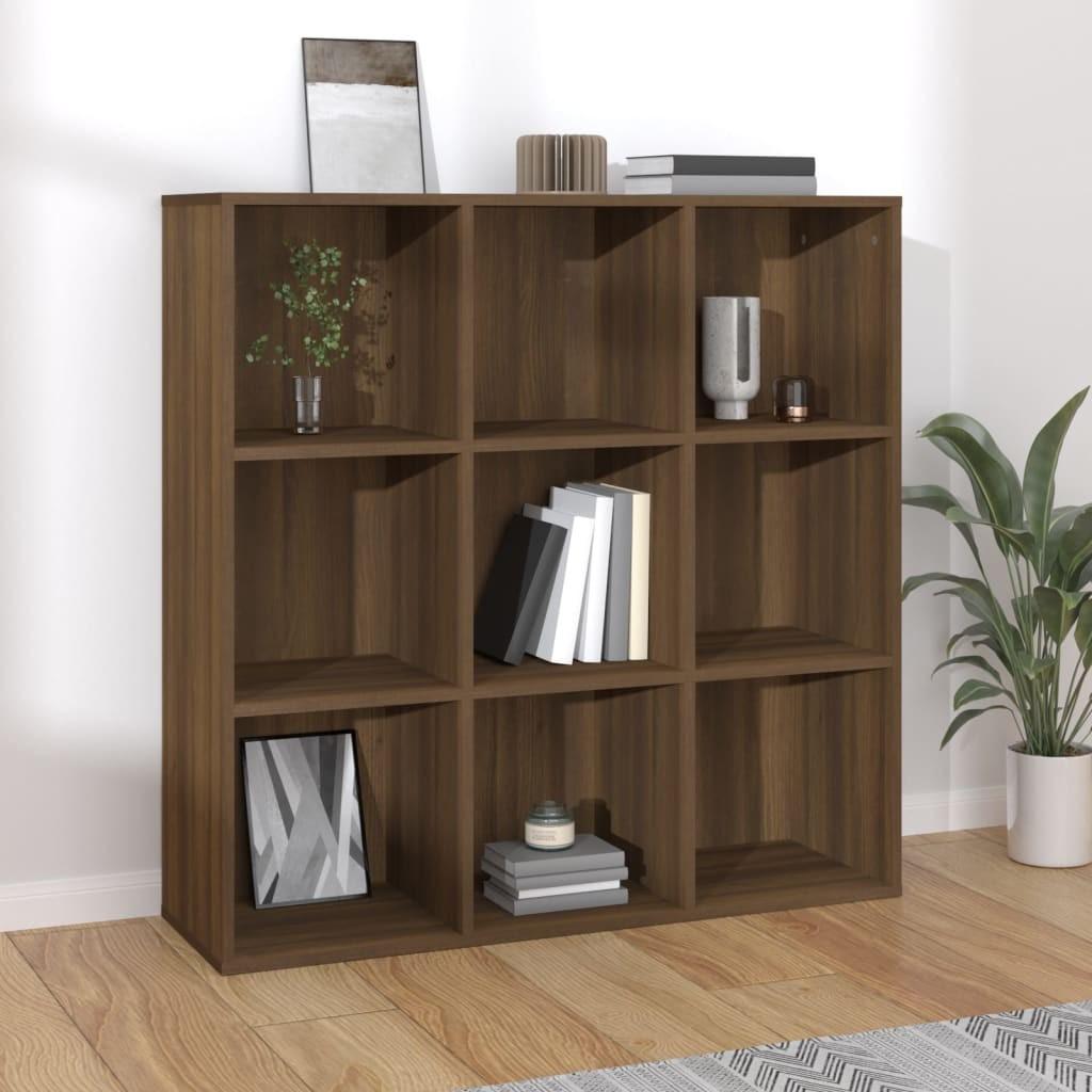 Bogreol 98x29x97,5 cm brun egetræsfarve
