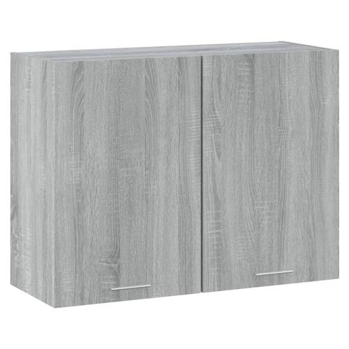 Vægskab 80x31x60 cm konstrueret træ grå sonoma-eg
