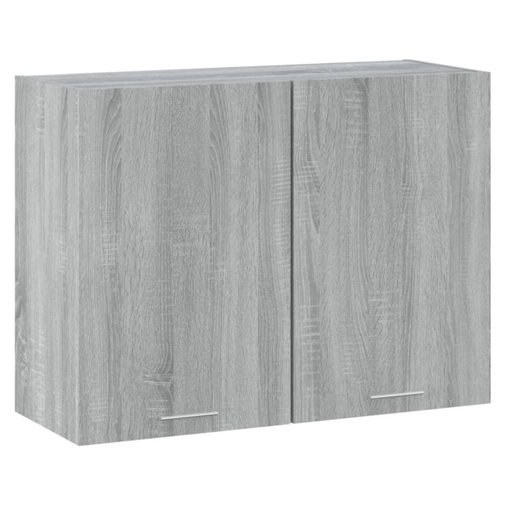 Vægskab 80x31x60 cm konstrueret træ grå sonoma-eg