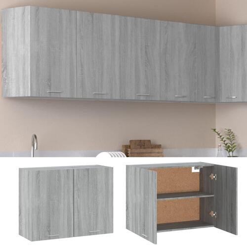 Vægskab 80x31x60 cm konstrueret træ grå sonoma-eg