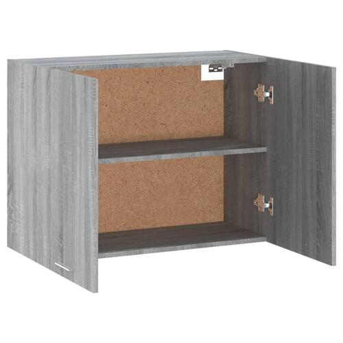 Vægskab 80x31x60 cm konstrueret træ grå sonoma-eg