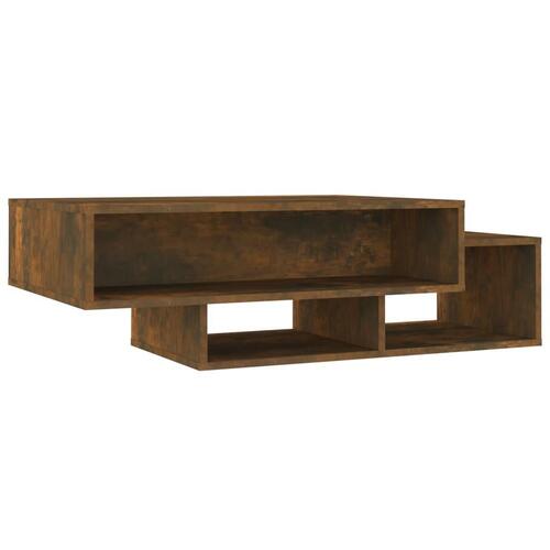 Sofabord 105x55x32 cm konstrueret træ røget egetræsfarve