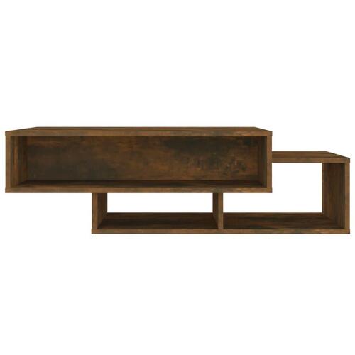 Sofabord 105x55x32 cm konstrueret træ røget egetræsfarve