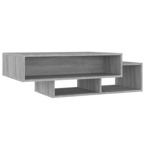 Sofabord 105x55x32 cm konstrueret træ grå sonoma-eg