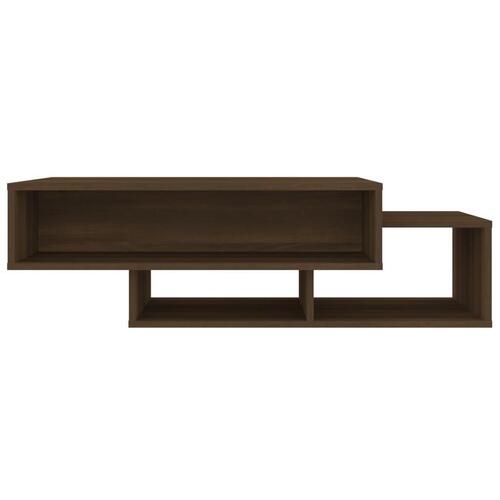 Sofabord 105x55x32 cm konstrueret træ brun egetræsfarve