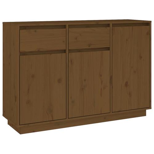 Skænk 110x34x75 cm massivt fyrretræ gyldenbrun