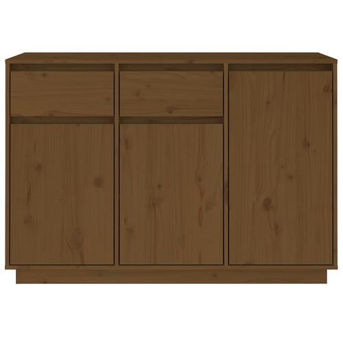 Skænk 110x34x75 cm massivt fyrretræ gyldenbrun