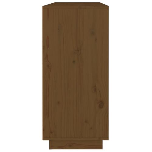 Skænk 110x34x75 cm massivt fyrretræ gyldenbrun