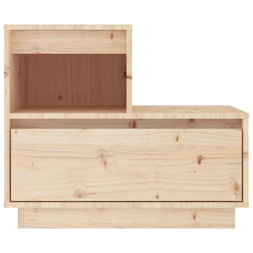 Sengebord 60x34x51 cm massivt fyrretræ