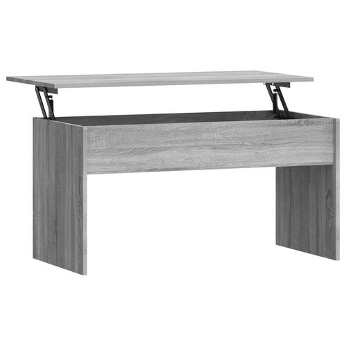 Sofabord 102x50,5x52,5 cm konstrueret træ grå sonoma-eg