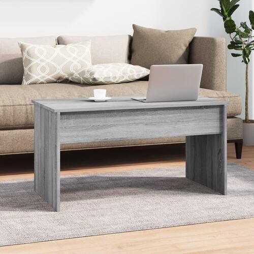 Sofabord 102x50,5x52,5 cm konstrueret træ grå sonoma-eg