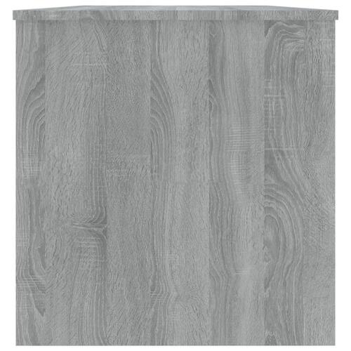 Sofabord 102x50x52,5 cm konstrueret træ grå sonoma-eg