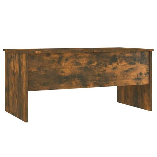 Sofabord 102x50,5x46,5 cm konstrueret træ røget egetræsfarve