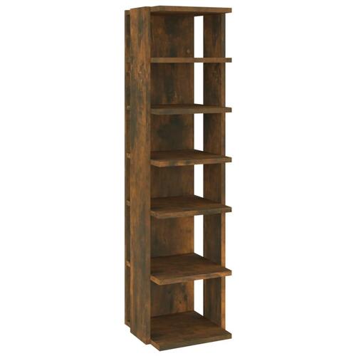 Skoreoler 2 stk. 27,5x27x102 cm konstrueret træ røget egetræ