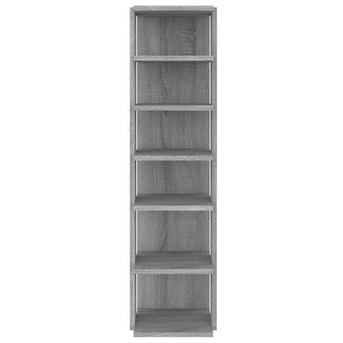 Skoreoler 2 stk. 27,5x27x102 cm konstrueret træ grå sonoma-eg