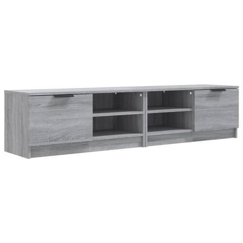 Tv-borde 2 stk. 80x35x36,5 cm konstrueret træ grå sonoma-eg