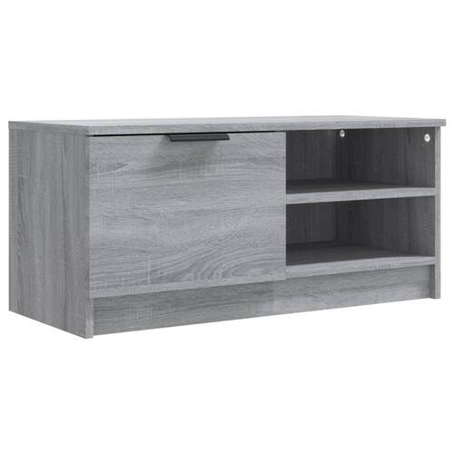 Tv-borde 2 stk. 80x35x36,5 cm konstrueret træ grå sonoma-eg
