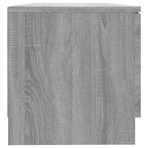 Tv-borde 2 stk. 80x35x36,5 cm konstrueret træ grå sonoma-eg