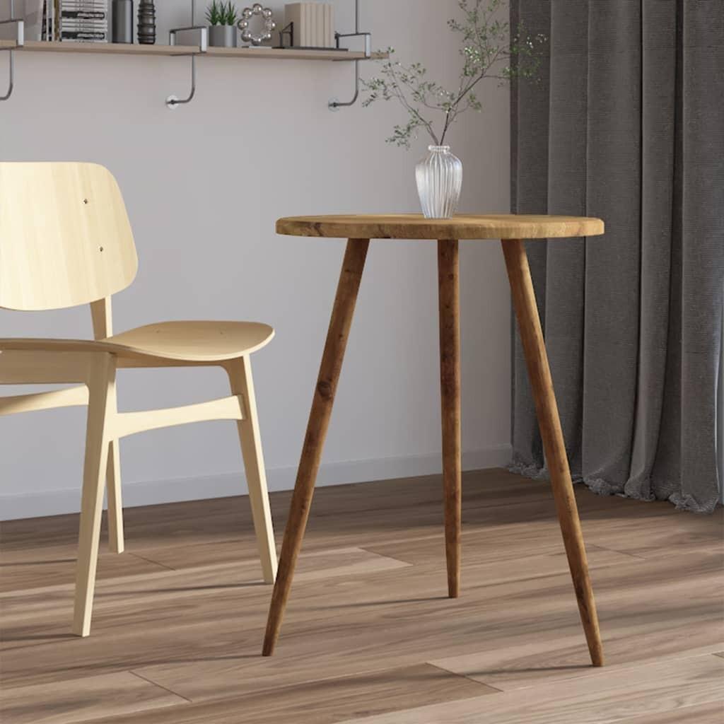 Bistrobord Ø60x76 cm MDF og jern mørkebrun