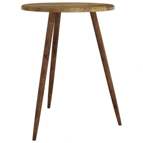 Bistrobord Ø60x76 cm MDF og jern mørkebrun