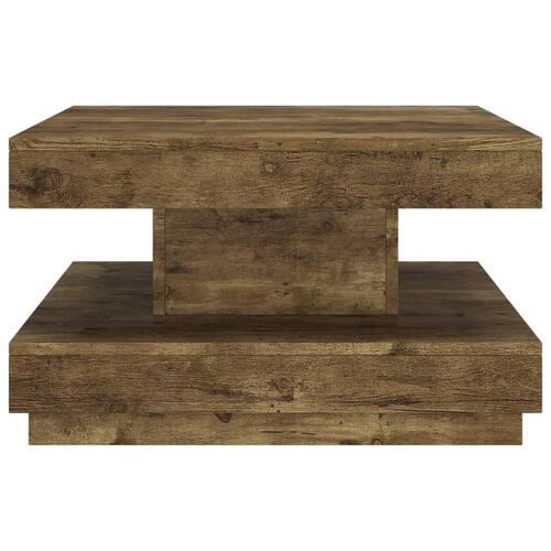 Sofabord 60x60x35 cm MDF mørkebrun