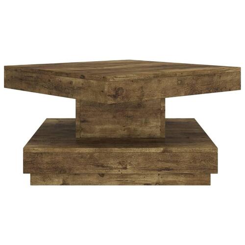 Sofabord 60x60x35 cm MDF mørkebrun