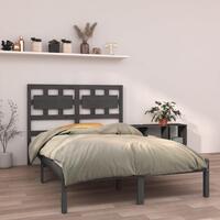 Sengeramme 150x200 cm King Size massivt fyrretræ grå