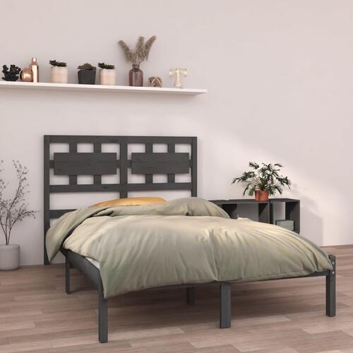 Sengeramme 150x200 cm King Size massivt fyrretræ grå