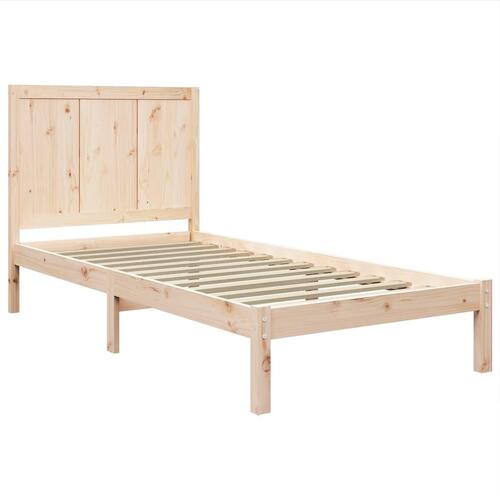 Sengeramme uden madras 90x190 cm massivt fyrretræ