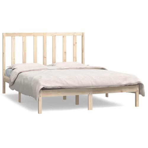 Sengeramme 135x190 cm massivt fyrretræ