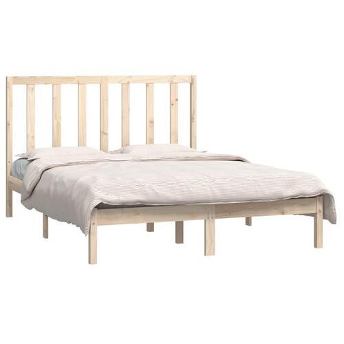 Sengeramme 135x190 cm massivt fyrretræ