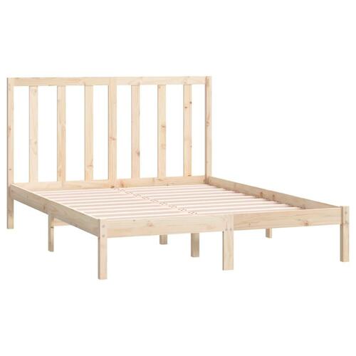 Sengeramme 135x190 cm massivt fyrretræ