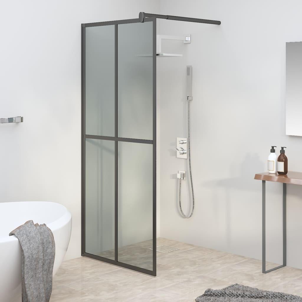 Brusevæg 80x195 cm mørk hærdet glas
