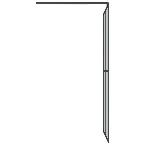 Brusevæg 80x195 cm mørk hærdet glas