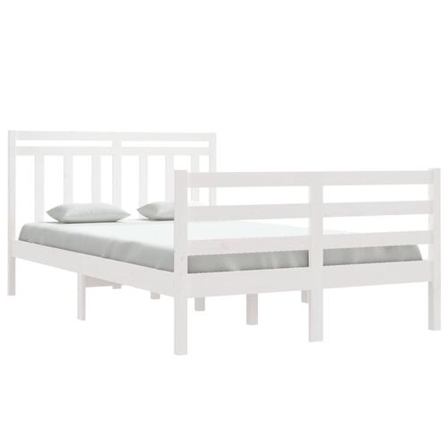 Sengeramme 120x190 cm Small Double massivt træ hvid