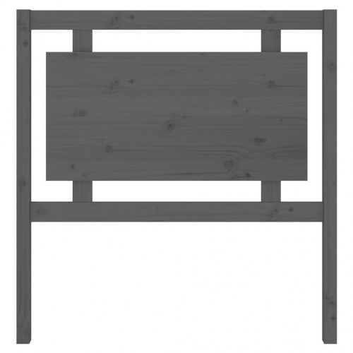 Sengegærde i massivt fyrretræ 95,5 x 4 x 100 cm - grå