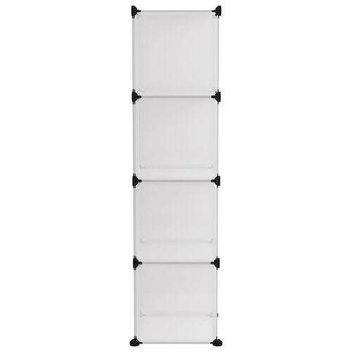 Kubeformede opbevaringskasser 12 stk. PP transparent