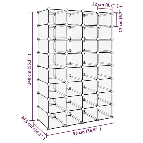 Skoreol 93x36,5x140 cm PP transparent