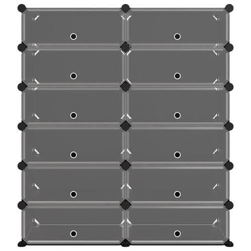Skoreol 94,5x36,5x106 cm PP sort