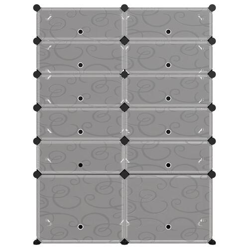 Skoreol 94x37x125 cm PP sort